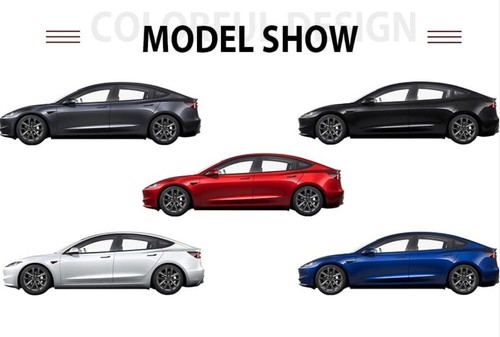 18 Inch Wheel Covers For Tesla Model 3 2017-2023 4 PCs Black See All Photos - Picture 10 of 21