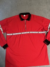 Vintage Tommy Hilfiger 1/4 Zip Shirt Men’s XXL Rugby Made In USA Red