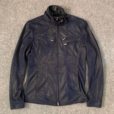 TORNADO MART M Muraco Coating Rider Jacket Dark Gray M Leather Vintage Style