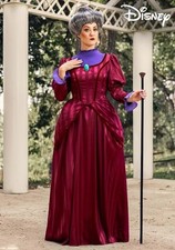 Disney Cinderella Deluxe Women's Lady Tremaine Costume size M-missing broach