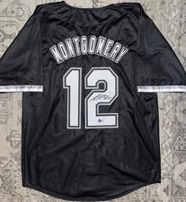 Colson Montgomery Signed Custom Black Chicago White Sox Jersey BECKETT WIT COA