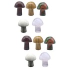  Set of 2 Garden Mushrooms Ornaments Decor Mini Decorative Figures