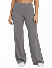 Straight Leg Yoga Pants for Women Wide Leg High Waist Stretch Soft Flared Wor...