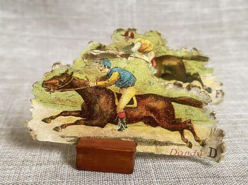 Antique Rare c1890 Upidee Great Steeplechase Horse Race Early Board Game - Picture 17 of 22