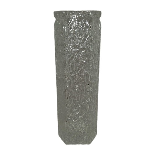 Vintage Vase Rindenstruktur achteckig Fensterbank Kaminsims Regal unbeschriftet - Bild 5 von 12