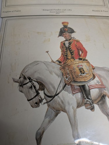 Uniforme Militar Wolfgang Tritt 11.5"x8.5" Juego de 4 Cubierta de Plástico Calvario 1800s - Imagen 11 de 19