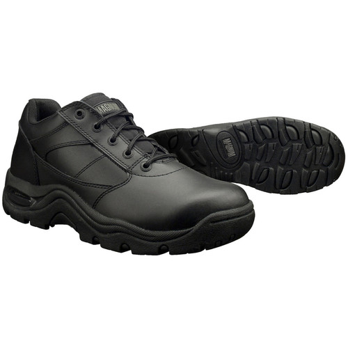 Zapatos/botas de trabajo Magnum Viper de cuero negro resistentes al deslizamiento bajo 3,5 - Imagen 1 de 6