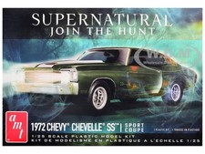 SKILL 2 MODEL KIT 1972 CHEVROLET CHEVELLE SS "SUPERNATURAL" 1/25 BY AMT AMT1592M