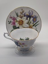 Crown Victorian Staffordshire England Cup And Saucer