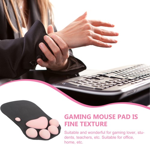 Mice Pad with Wrist Rest Cat Mousemat Office Dad Cute Mousepad Pads - 第 8/12 張圖片