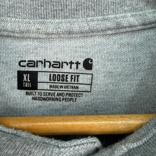 Carhartt Poloshirt Herren XLT Grau Kurzarm Workwear Tasche Utility Robust - Bild 2 von 12