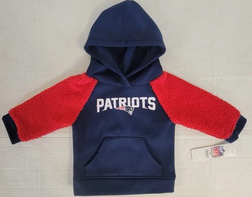 New England Patriots NFL Niños Pequeños Azul Marino Poli Pullover Sudadera con Capucha: 3T - Imagen 1 de 6