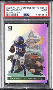 2020 PANINI DONRUSS OPTIC DOWNTOWN #DT17 DALVIN COOK PSA 9