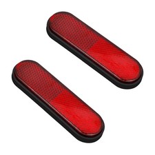Red Reflectors Motorcycle Safety Reflector Reflective Sticker Red-Oval