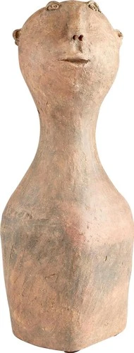 Joyful Java Rustic Resin Statue with Expressive Faces - Picture 1 of 6