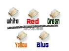 500PCS SMD SMT 0805 White Red Green Blue Yellow LED MIX