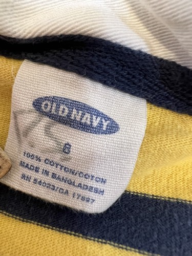 Vtg Lot of 2 Matching Brothers Old Navy Striped Polo Shirts Photos Boys Sz 6 & 8 - Picture 5 of 11