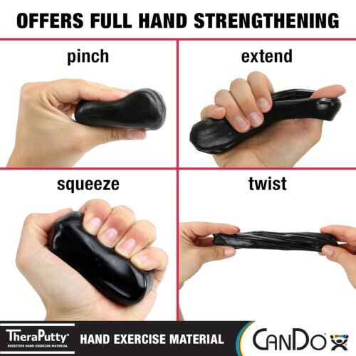 CanDo TheraPutty Standard Hand Exercise Putty For Rehabilitation, Exercises - Picture 24 of 43