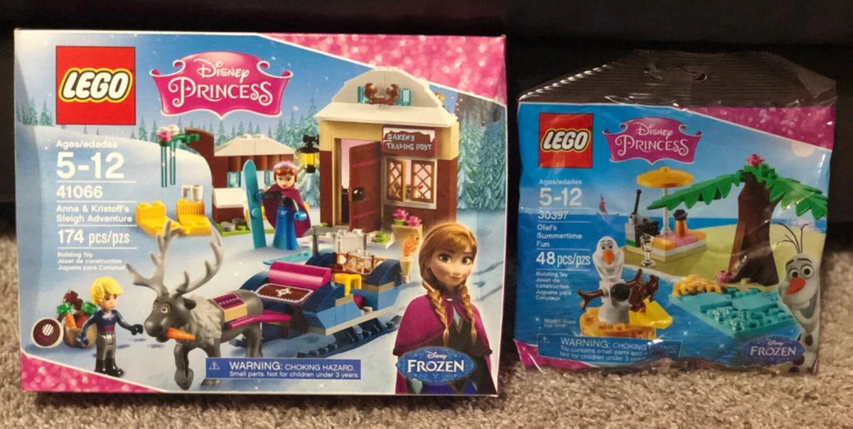 LEGO Anna Kristoff s Sleigh Adventure 41066 Olaf s Summer Fun 30397 New