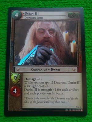 Lord Of The Rings CCG Reflections Foil Card 9R+7 Ring Of Fury