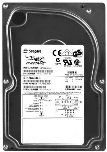 Hard Drive Seagate Cheetah ST136403LC 36GB 10000RPM Ultra2 SCSI 3.5" - Picture 3 of 3