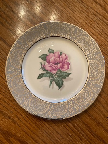 Vogue Fine China Silver Lace Bread/Salad Plate 8.15" - Picture 1 of 5