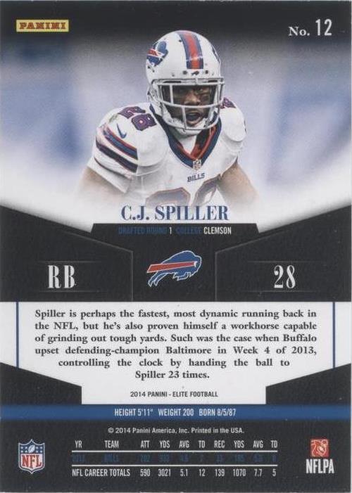 2014 Panini Elite C.J. Spiller #12