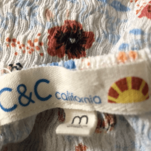 C&C Top M ditzy floral Spitze Herzausschnitt Puffärmel Cottagecore girly - Bild 4 von 9