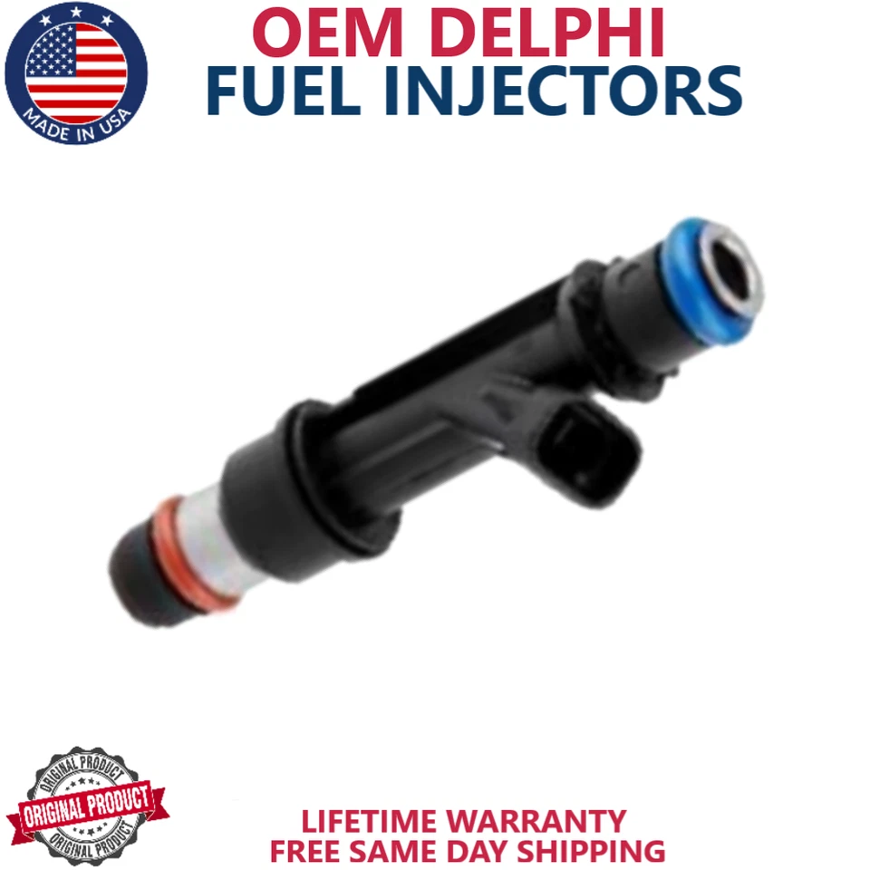 Inyectores de combustible x6 OEM DELPHI para Pontiac Grand Prix 2000, 2001, 2002, 2003 3,1 L Foto 2 de 2