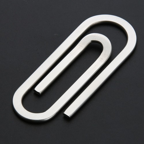 Portatarjetas de crédito de metal funcional carpeta collar clip para efectivo tarjeta libro collar - Imagen 6 de 8