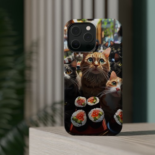 Japan Cats Sushi Roll Phone Case for iPhone - MagSafe Compatible - 第 93/169 張圖片