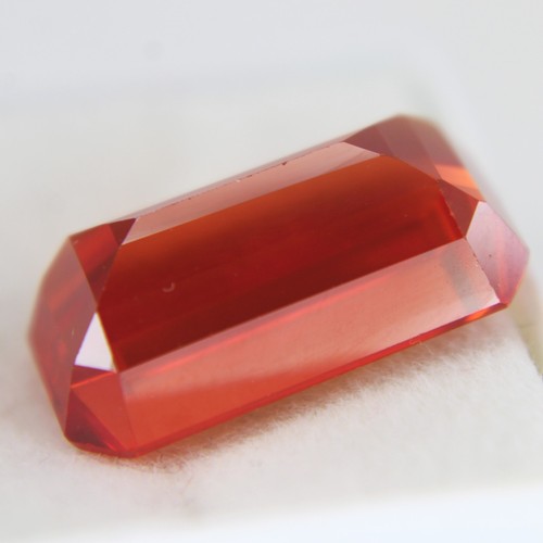 9+ Ct Natural Spessartite Orange Garnet Emerald loose gemstones Certified - Picture 4 of 4