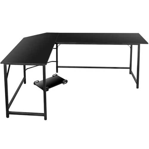  66" L-Shaped Desk Computer Gaming Desk Laptop Table Corner Workstation Office - Picture 11 of 19
