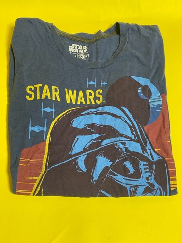 Star Wars Darth Vader Bust T-Shirt - Blue/Gold/Red, Size M by Fifth Sun - Picture 3 of 3