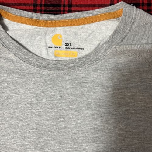 Carhartt Mens T-shirt Workwear K87 Pocket Basic Heavyweight Jersey Knit Top Tee - Picture 3 of 6