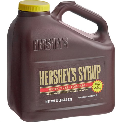 HERSHEY'S 8 lb. Special Dark Chocolate Syrup Jug WS-403340030575 - Picture 1 of 3