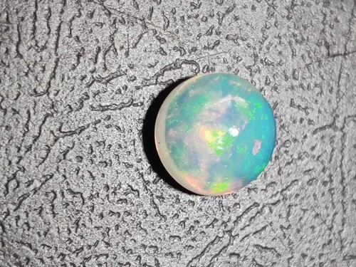 Gtl 1.50Cts Natürlich Top Feuer Äthiopische Opal 8x4mm Rund Cabochon Edelstein - Bild 2 von 5