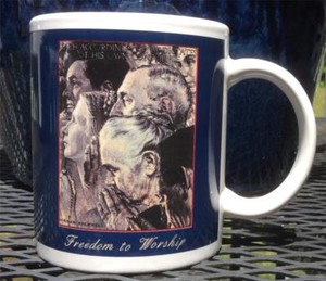 VTG-SATURDAY-EVENING-POST-NORMAN-ROCKWELL-034-FREEDOM-TO-WORSHIP-034-COFFEE-MUG-CUP