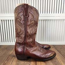 Dan Post Milwaukee Mens Size 9D Brown Leather Cowboy Western Ranch Boots DP2111R