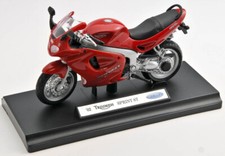 BLITZ VERSAND Triumph Sprint ST 2002 rot red Welly Motorrad Modell 1:18 NEU OVP