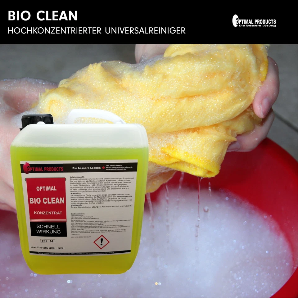 Bio Clean Werkstattreiniger Maschinenreiniger HOCH EFFEKTIV 5 Liter Konzentrat - Bild 3 von 4