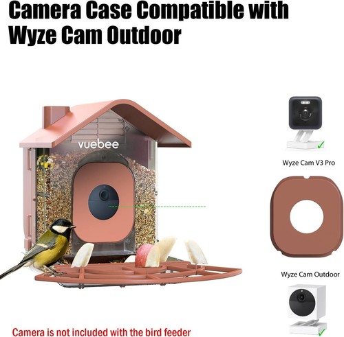 Bird-Watching Smart Feeder with 1.6lb Capacity & Wyze Camera Compatibility - Picture 5 of 8