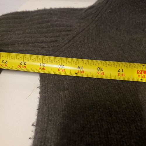 J Crew Mens Size M Heathered Green 100% Lambwsool Lightweight Crew Sweater *Read - Bild 8 von 9