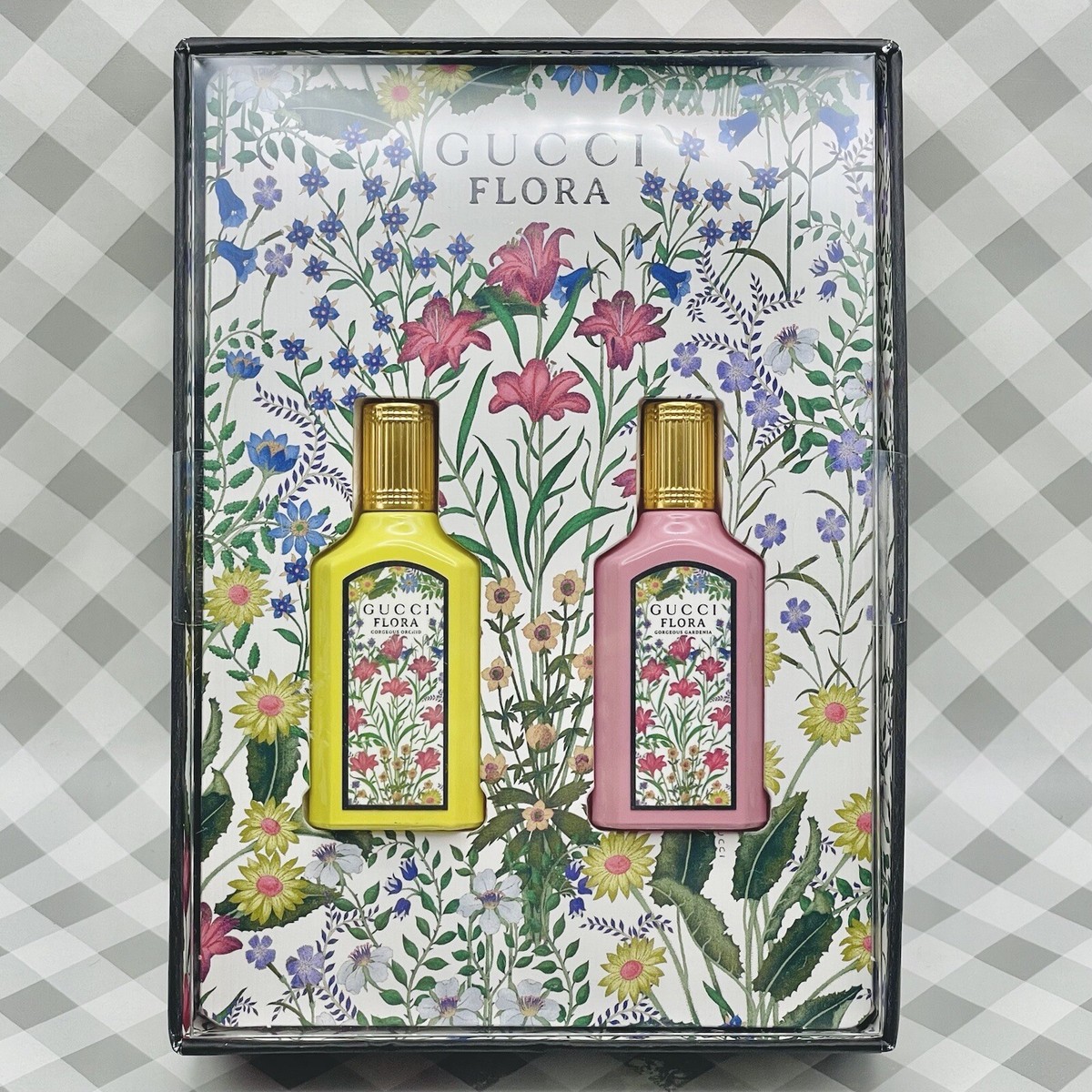 Gucci Flora Gorgeous Orchid + Gardenia Mini Set 0.16oz 5mL each