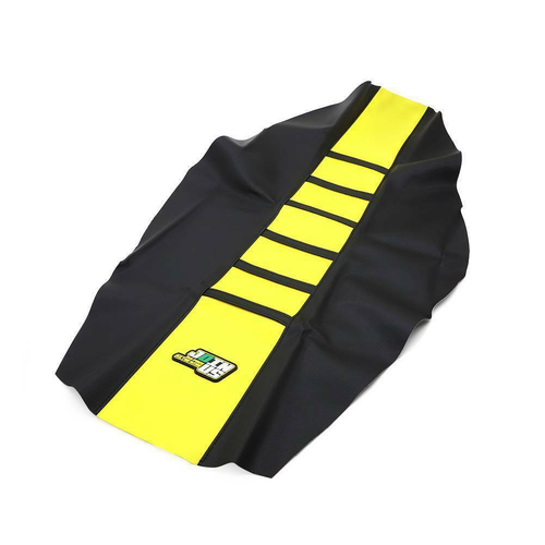Gripper Soft Seat Cover Yellow / Black For Yamaha WR250F YFZ450/ 250 YZ250F/450F - Picture 3 of 9