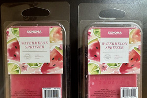 Pkgs SONOMA WATERMELON SPRITZER Citrus Floral 6pc Scented Wax Melt