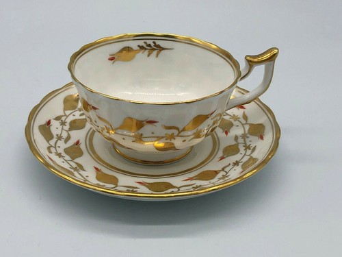 Royal Chelsea Gold Rose Buds Teacup And Saucer Bone China England - Bild 2 von 5