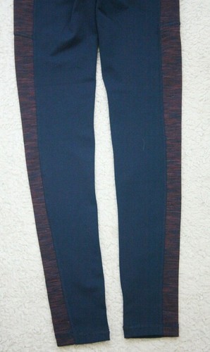 New Small Lauren Conrad Blue Solid Athletic Tights Pants 22 Waist 28 Inseam MM8 - Picture 11 of 12