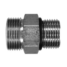 FS6400-16-24  HYDRAULIC ADAPTER  -  16 MALE FACE SEAL X 24 MALE BOSS FLAT FACE