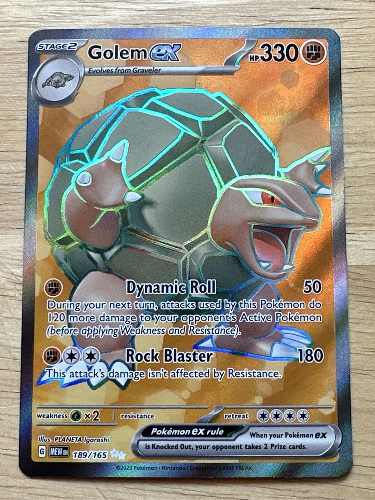 Golem ex · 151 (MEW) #189 ‹ PkmnCards